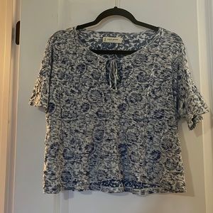 Lucky Brand semi-cropped blouse, S